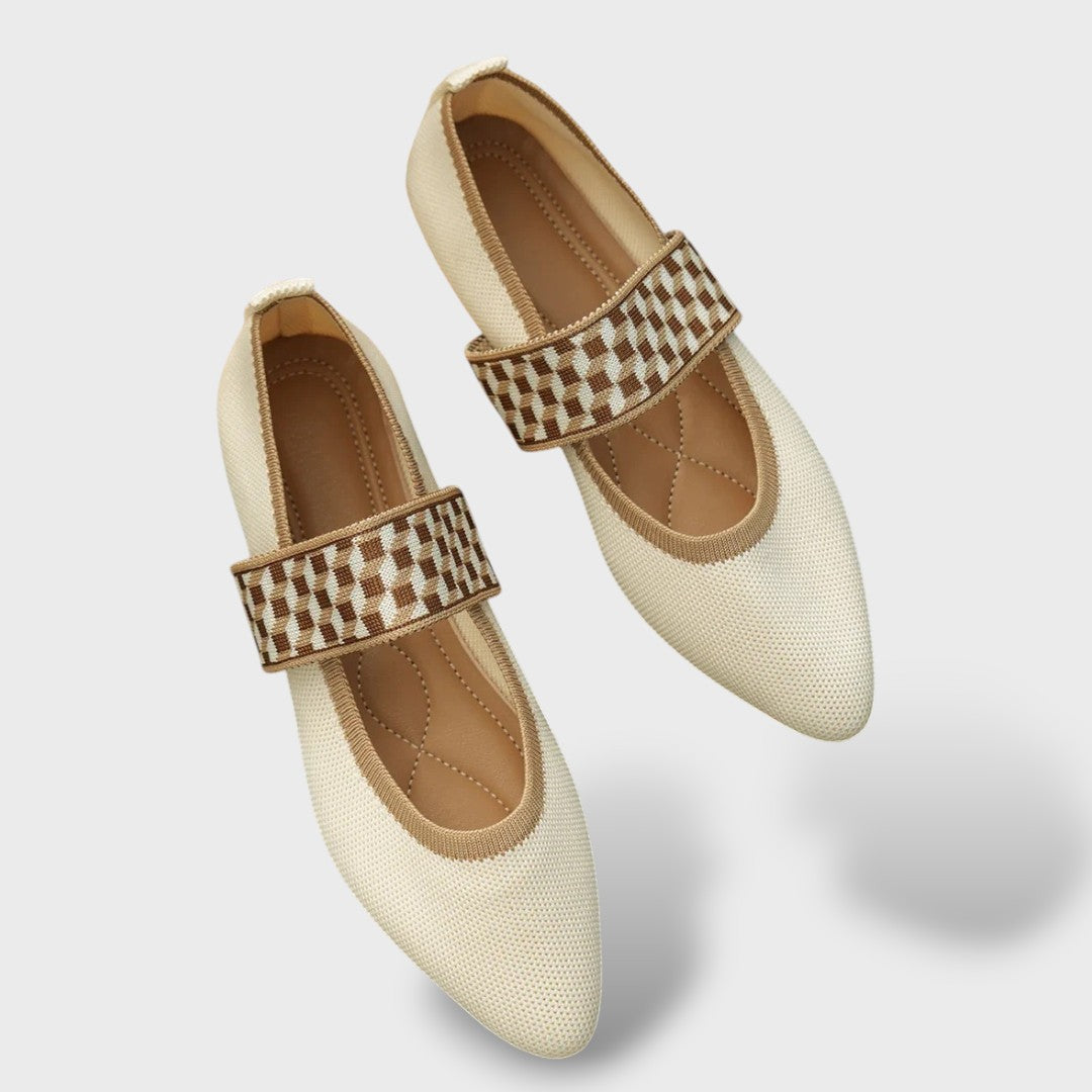 Ortopeedilised Ballerinad Kootud Zebra Rihm Terav Varvas