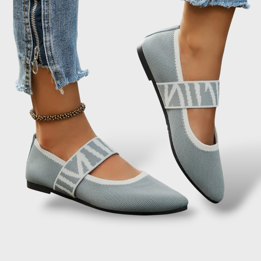 Ortopeedilised Ballerinad Kootud Zebra Rihm Terav Varvas