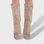 Klassikalised Naiste Kõrged Saapad Sametist