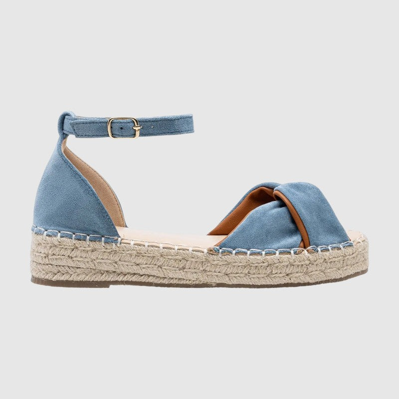 Ortopeedilised espadrillid pehme nahaga ja säärepaelaga