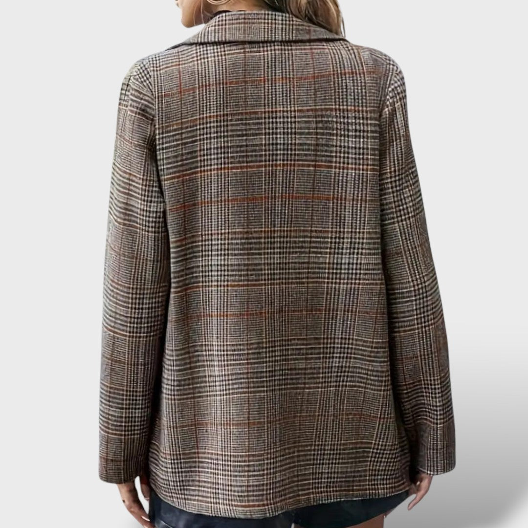 Naiste Ruuduline Relajado Blazer