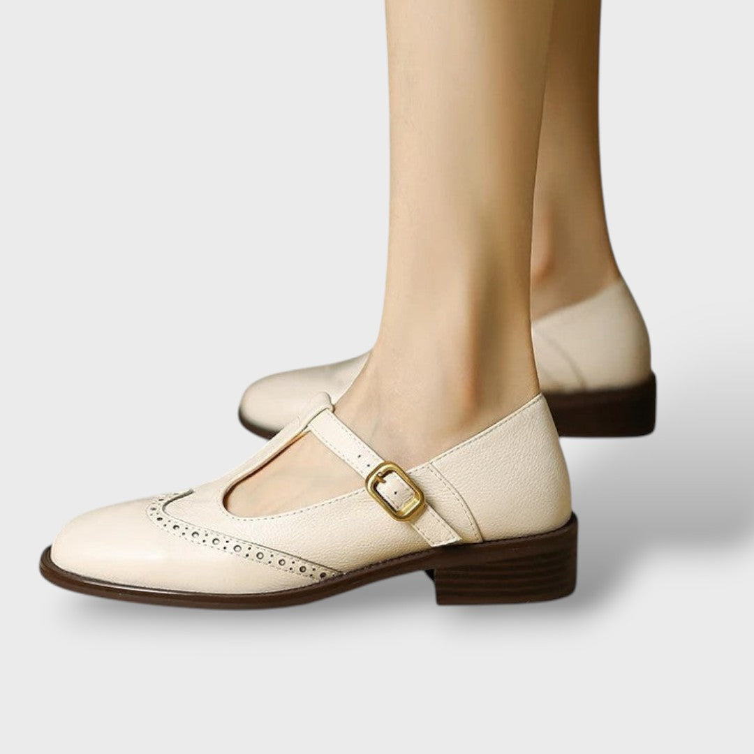 Ortopeedilised sandaalid Mary Jane nahast Brogue