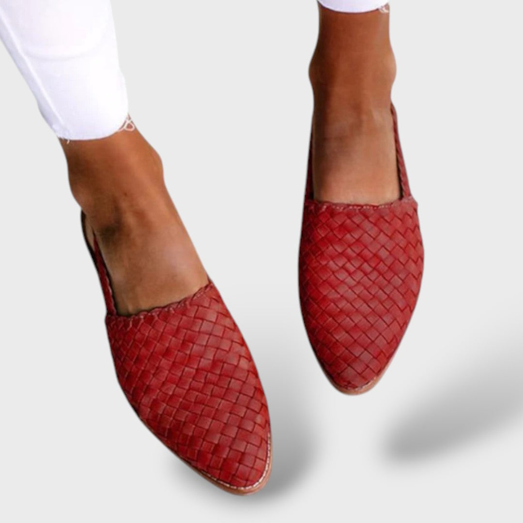Ortopeedilised Slingback Sandalid Punutud Nahast