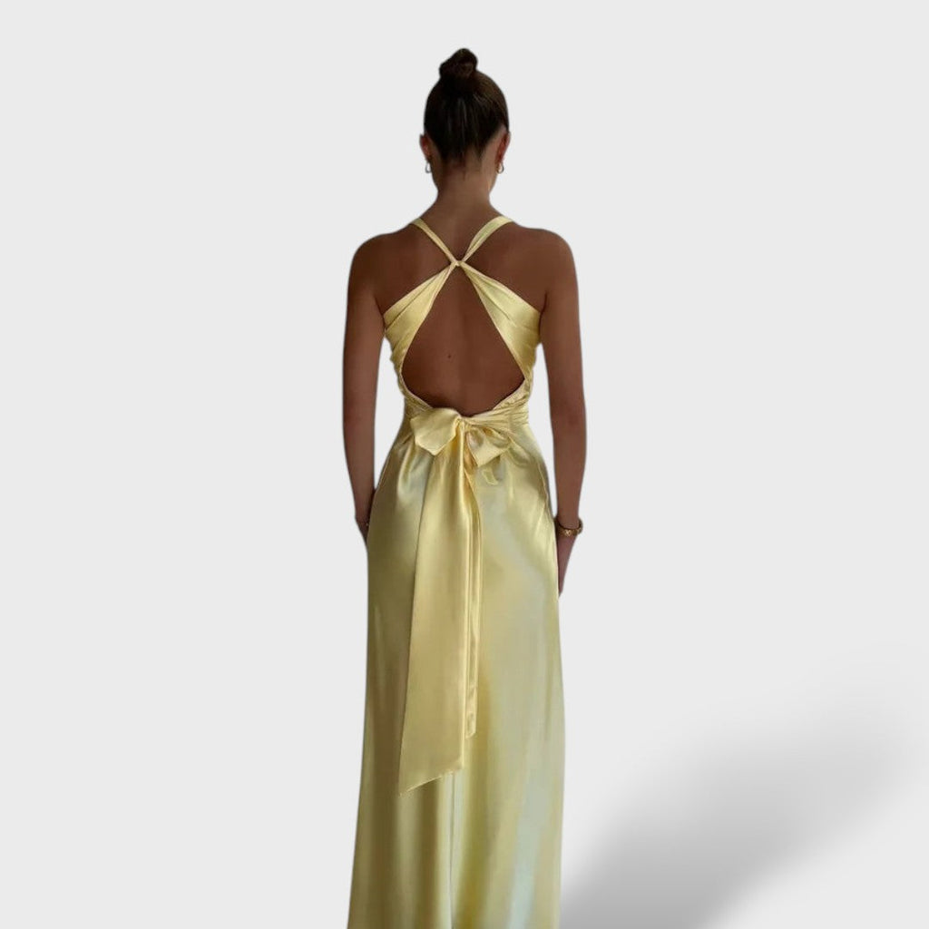 Elegantne maxi õhtukleit ilma varrukateta