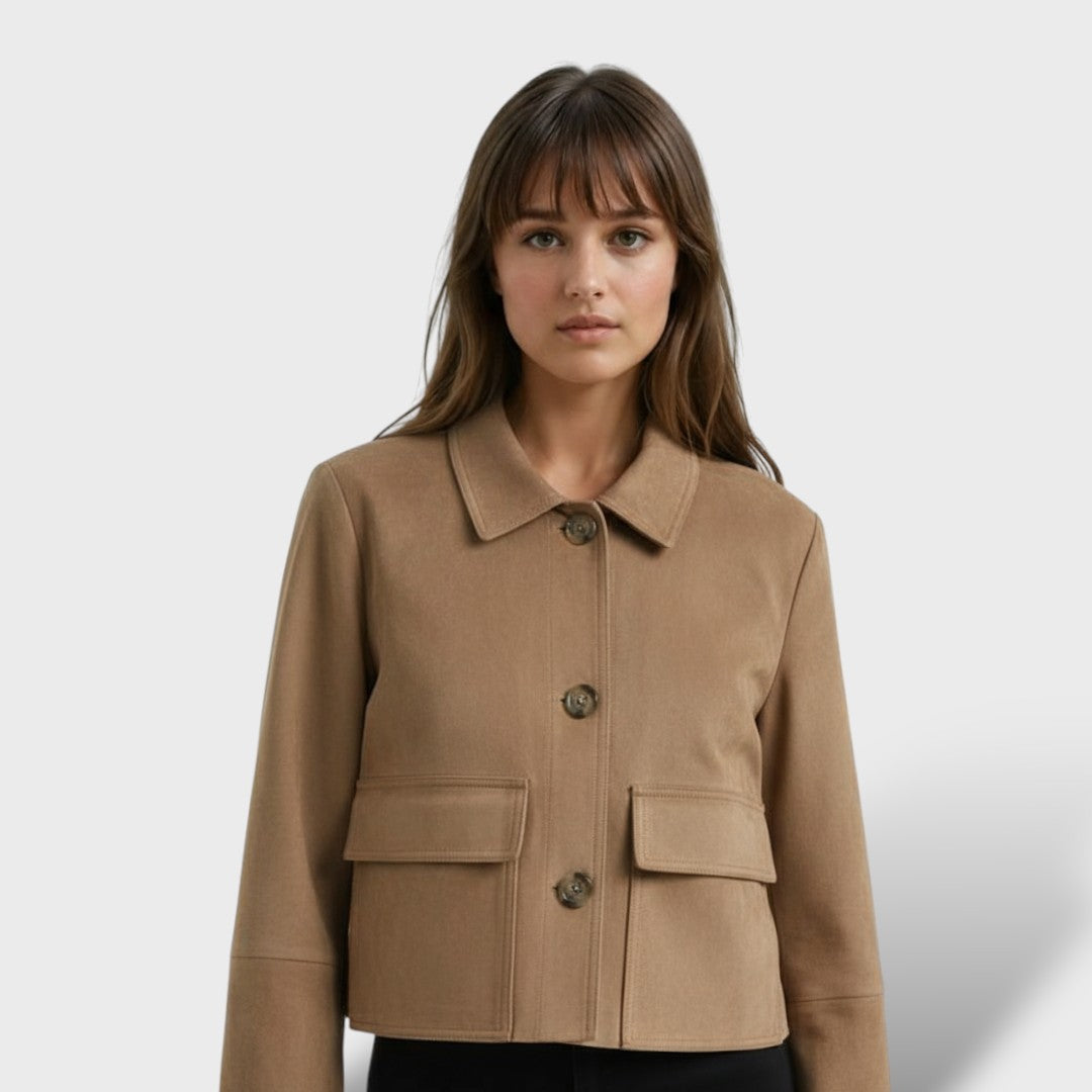 Vintage Naiste Suede Jakk Sügiseks