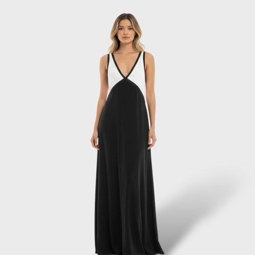 Elegantne Maxi Kleit Kontrasti