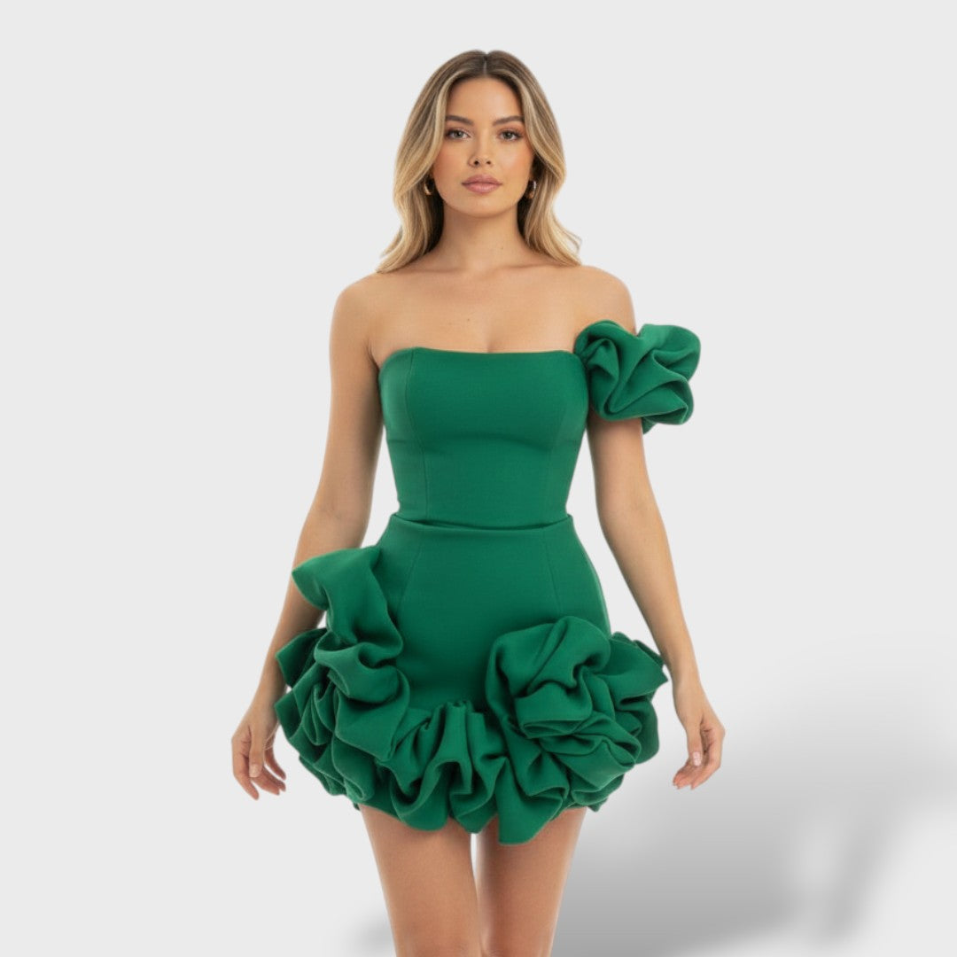 Elegantne Mini Kleit Volangidega