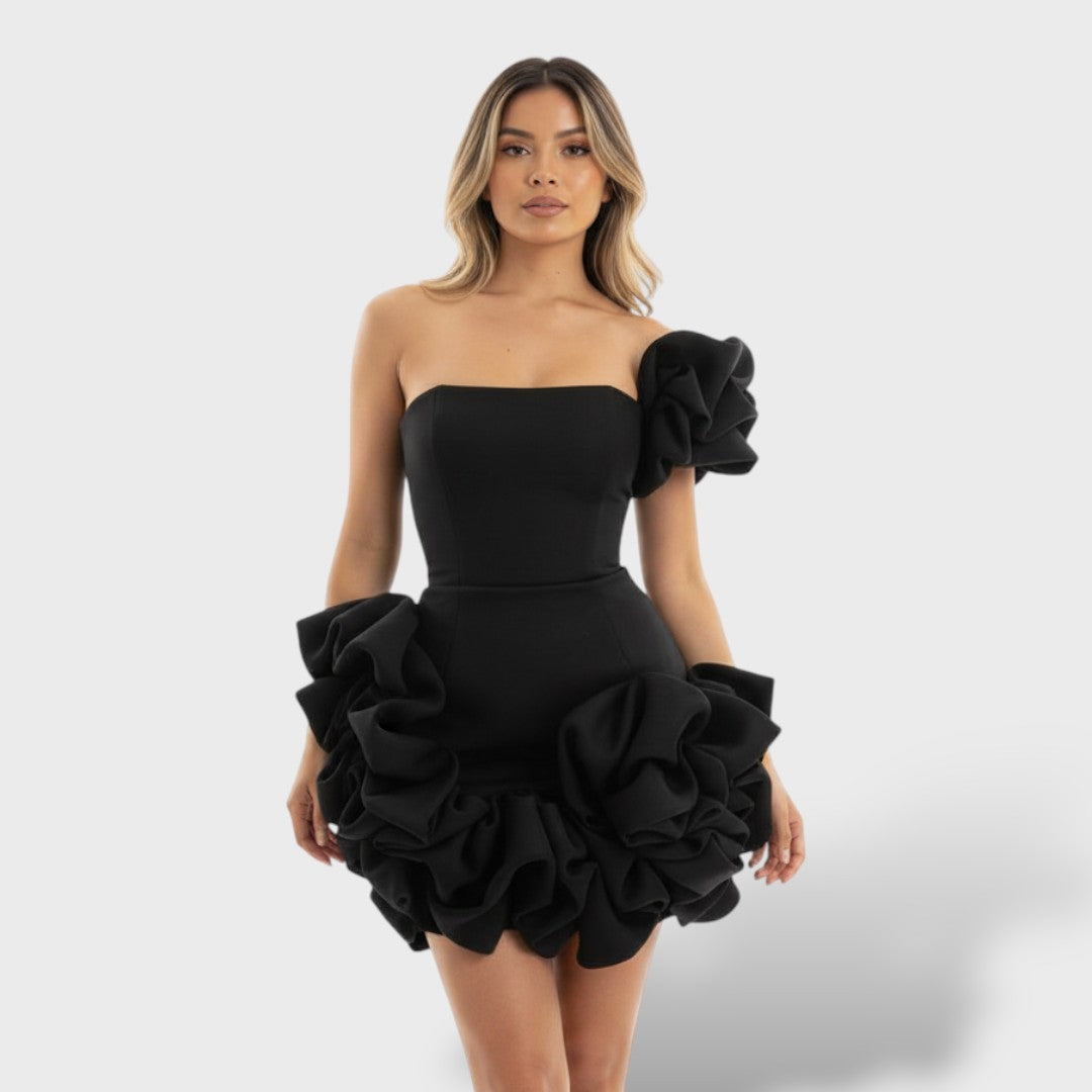 Elegantne Mini Kleit Volangidega