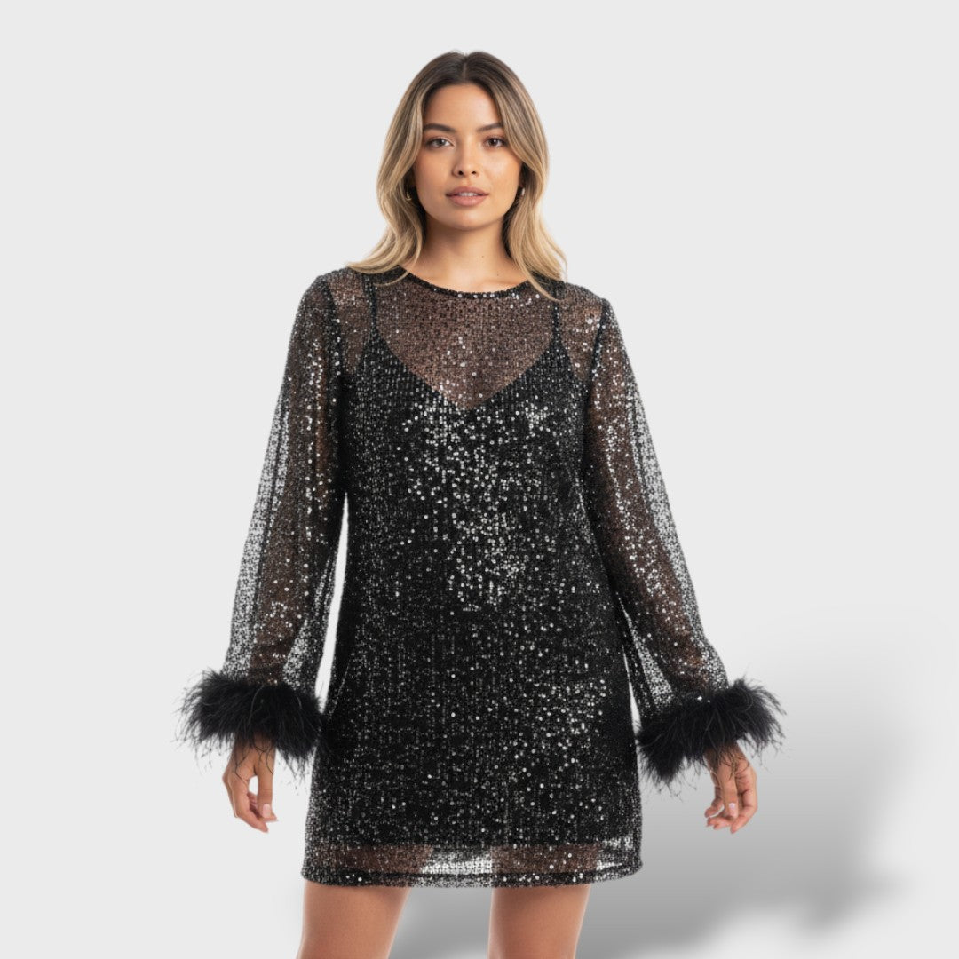 Metalliline Cocktail Kleit Naistele