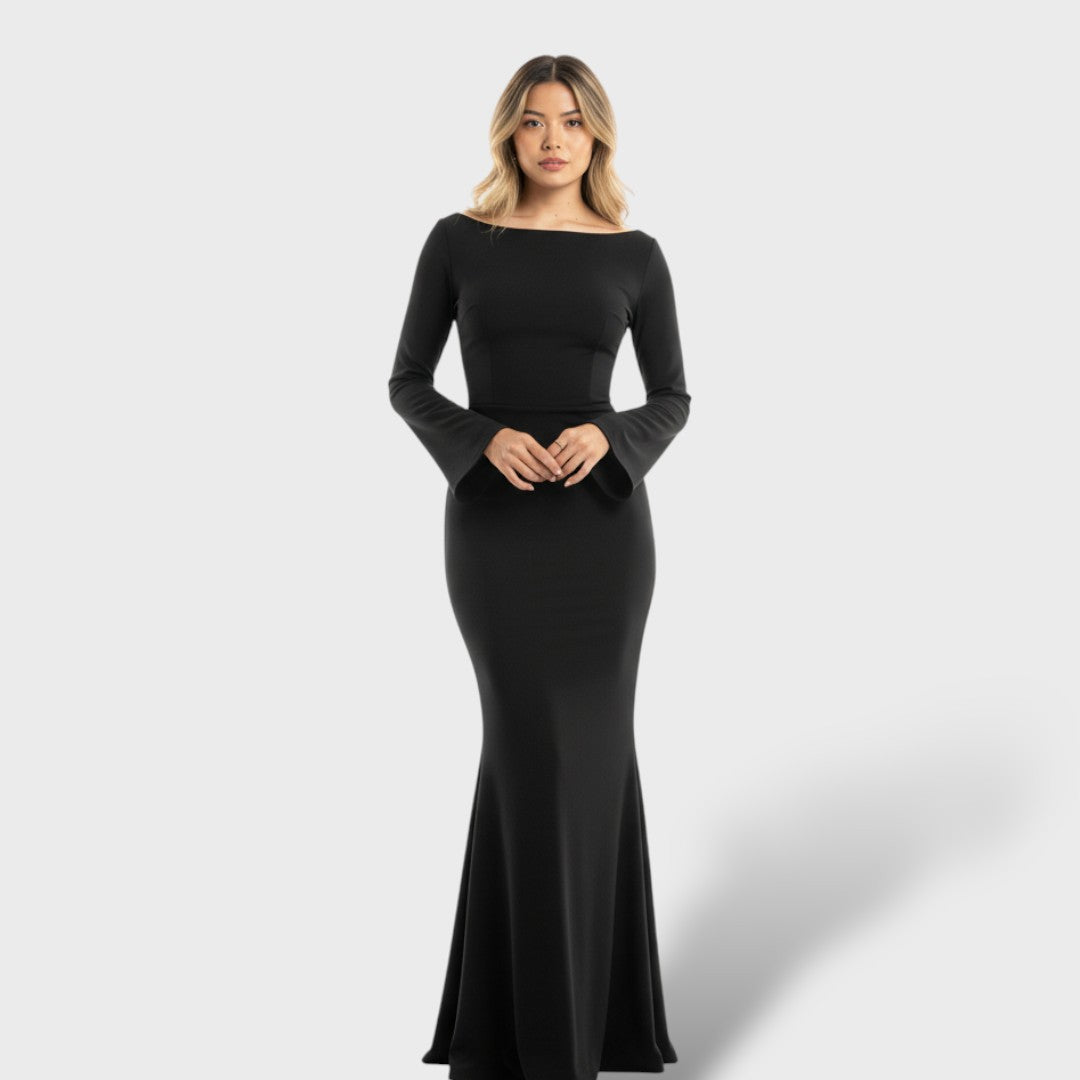 Elegantne Maxi Kleidiga Naistele Pikkade Varukatega
