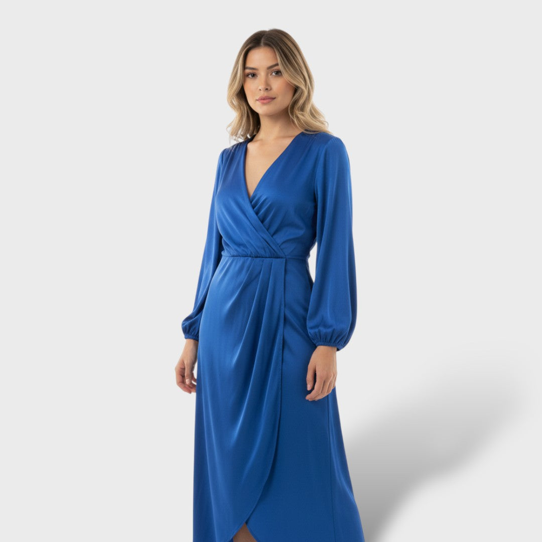 Elegantne Naiste Puhvis Varrukatega Kleid