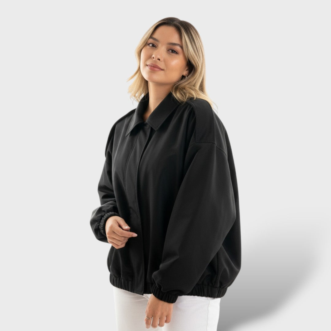 Vintage stiilis bomber-jakk kraega