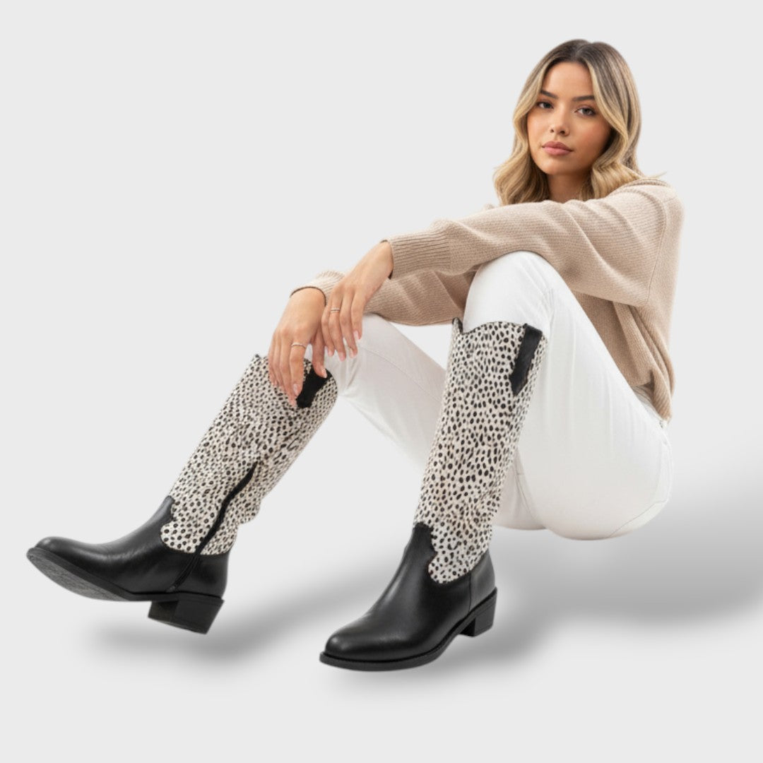 Naisten Leopardi Mood Casual Poolsaapad