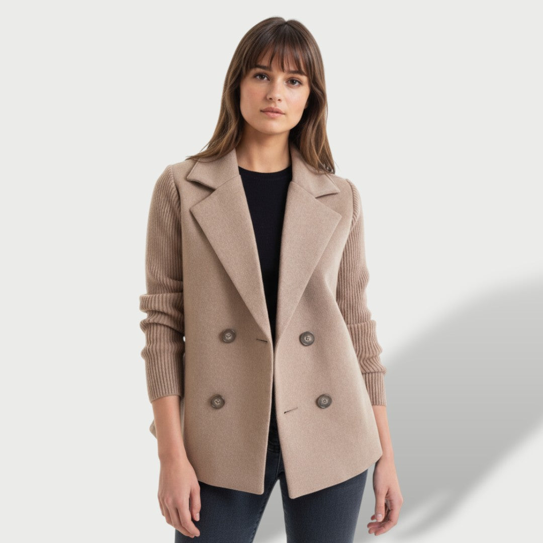 Elegantne Naiste Blazer Amora Rikkalike Triibuliste Varrukatega
