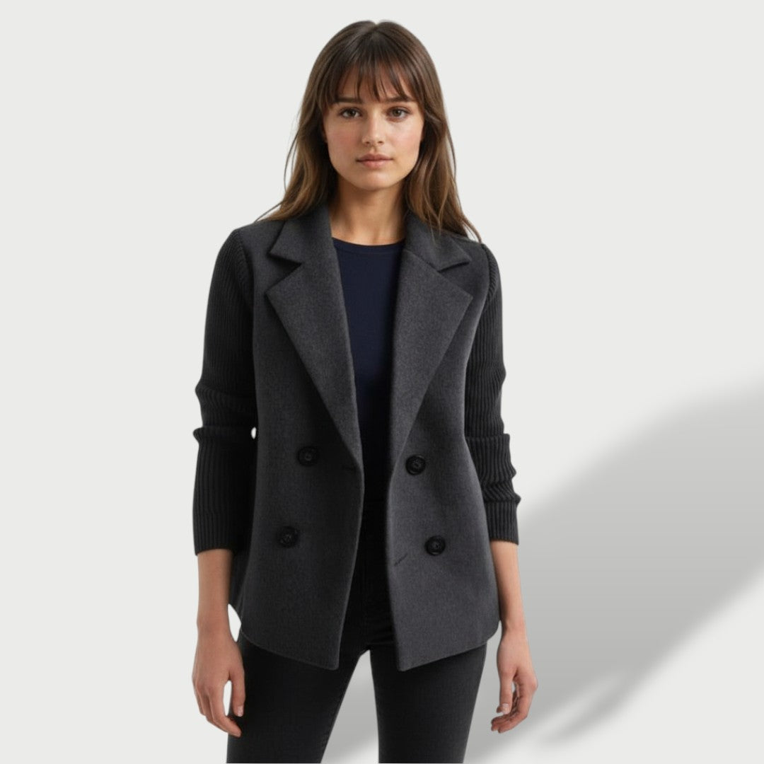 Elegantne Naiste Blazer Amora Rikkalike Triibuliste Varrukatega