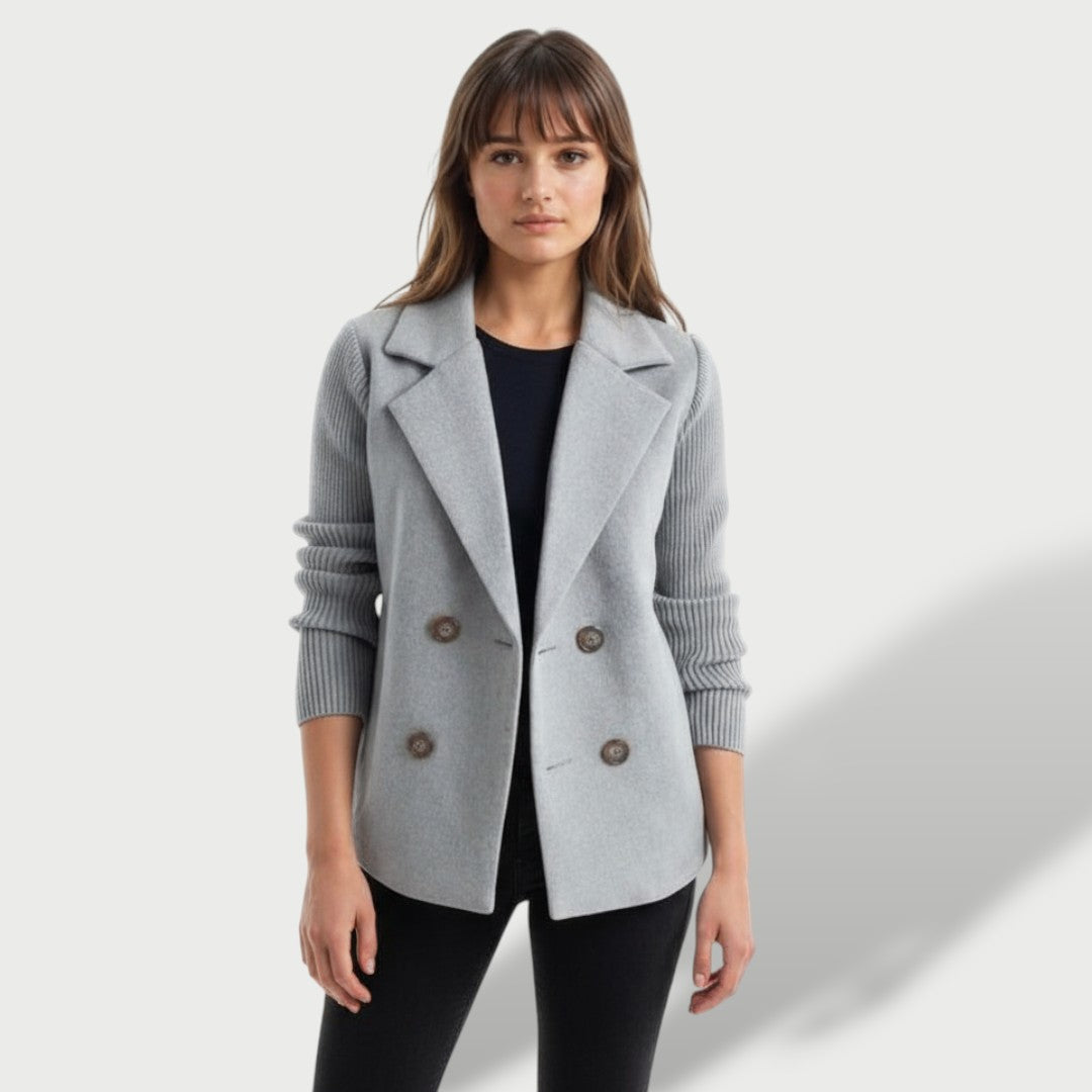 Elegantne Naiste Blazer Amora Rikkalike Triibuliste Varrukatega