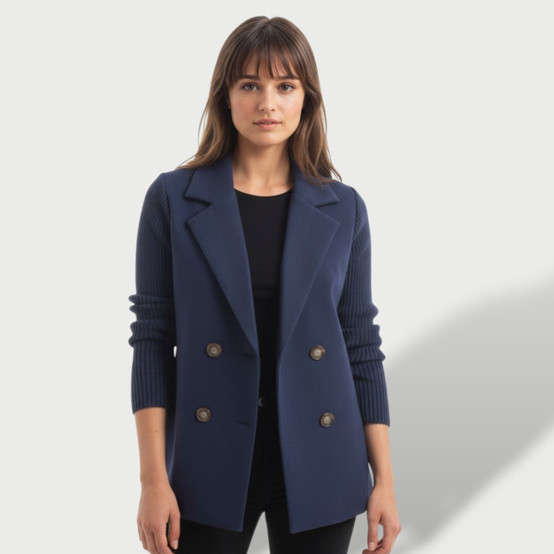 Elegantne Naiste Blazer Amora Rikkalike Triibuliste Varrukatega