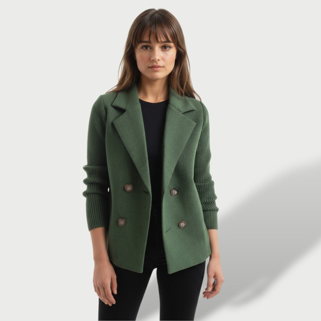 Elegantne Naiste Blazer Amora Rikkalike Triibuliste Varrukatega