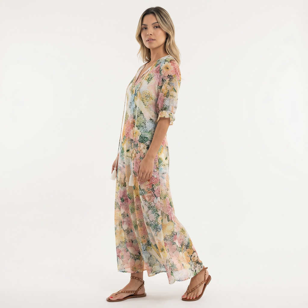 Pikk Boho Lilleline Kleit