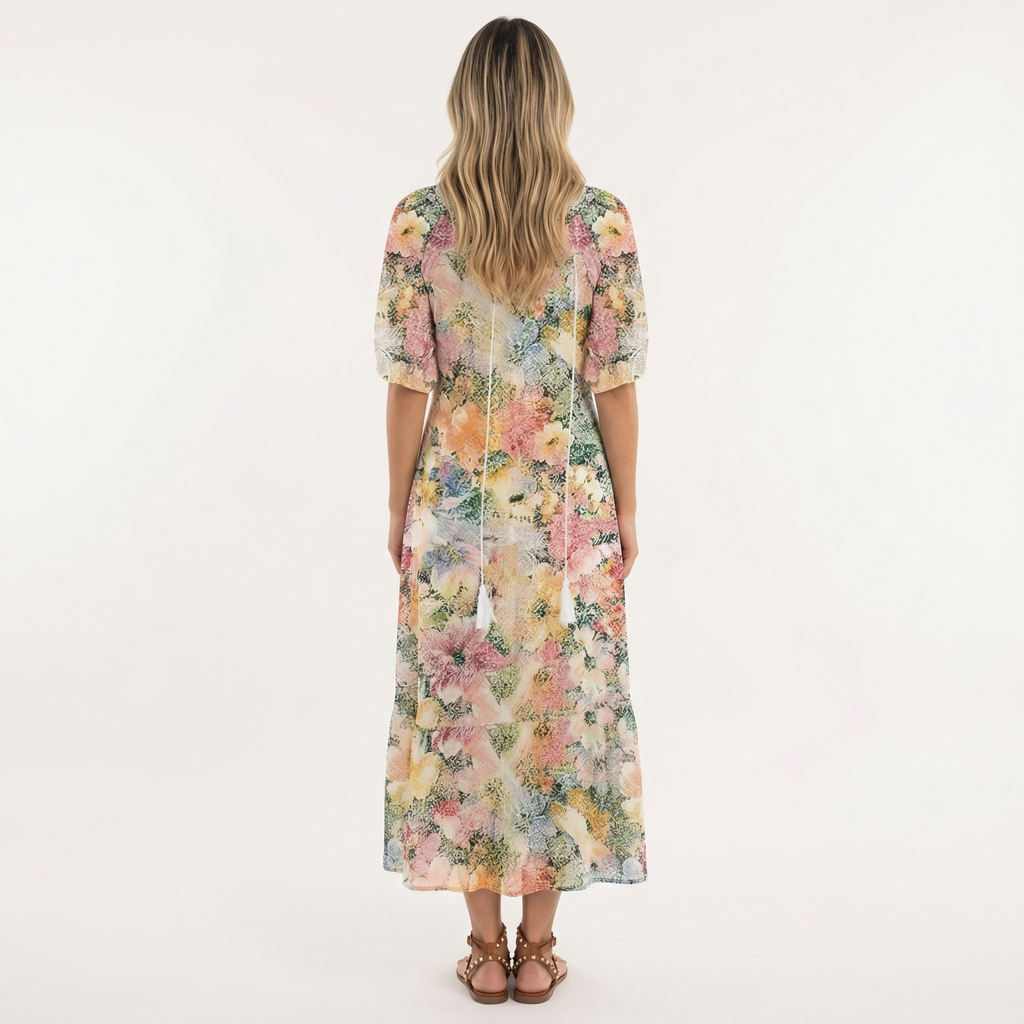 Pikk Boho Lilleline Kleit