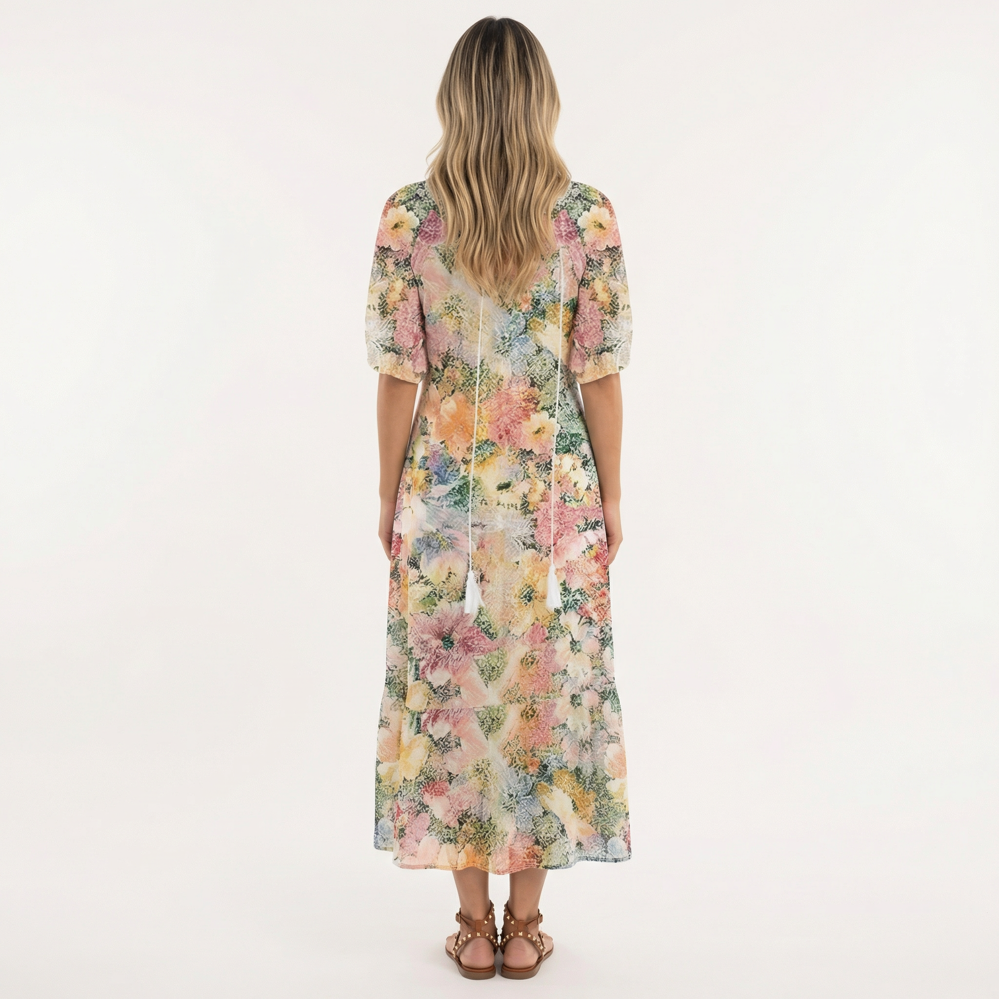 Pikk Boho Lilleline Kleit
