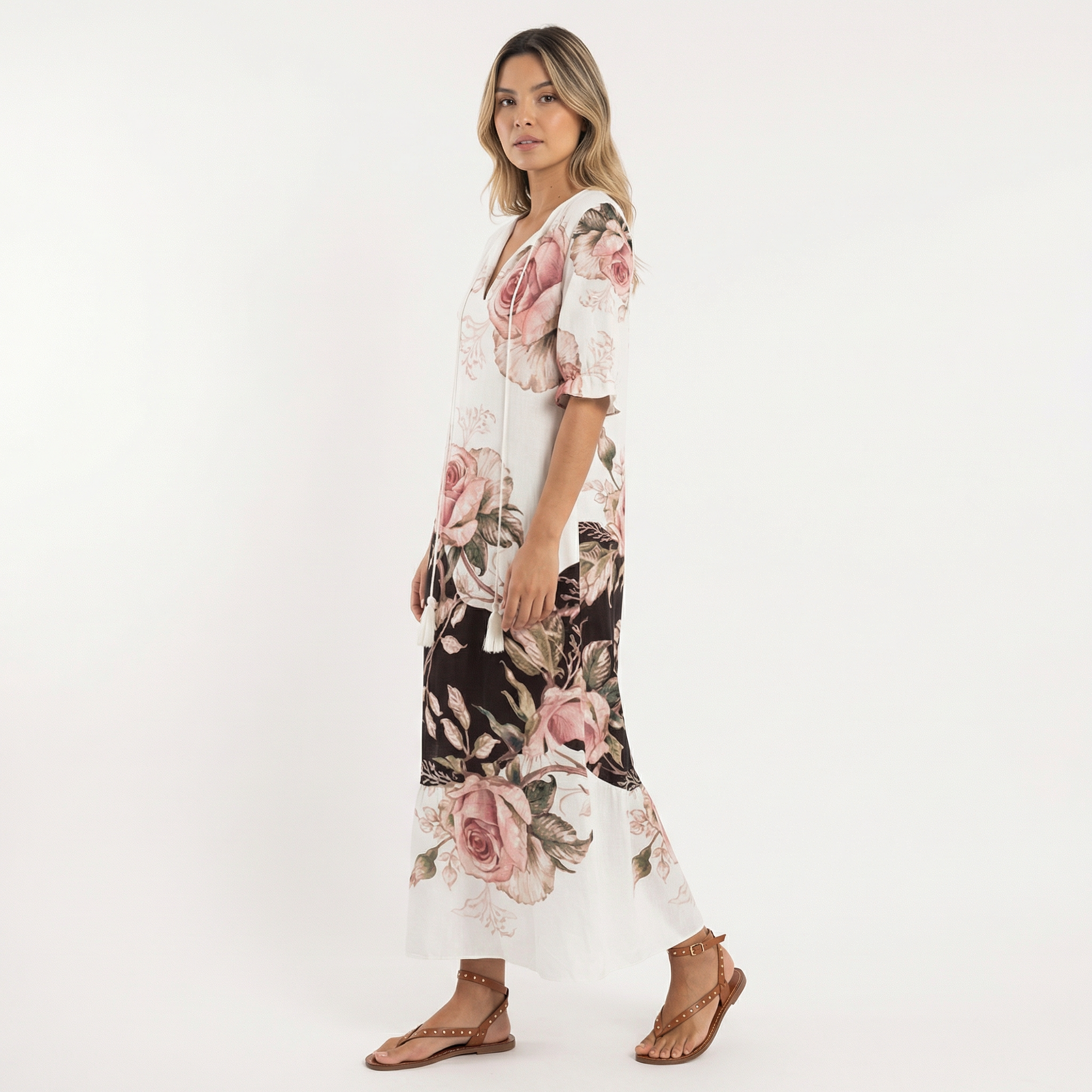 Pikk Boho Lilleline Kleit