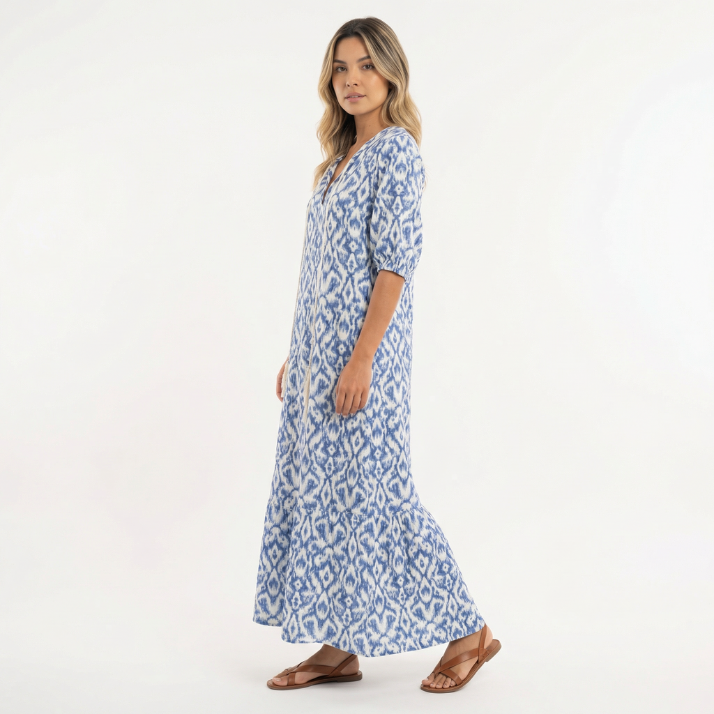 Pikk Boho Lilleline Kleit