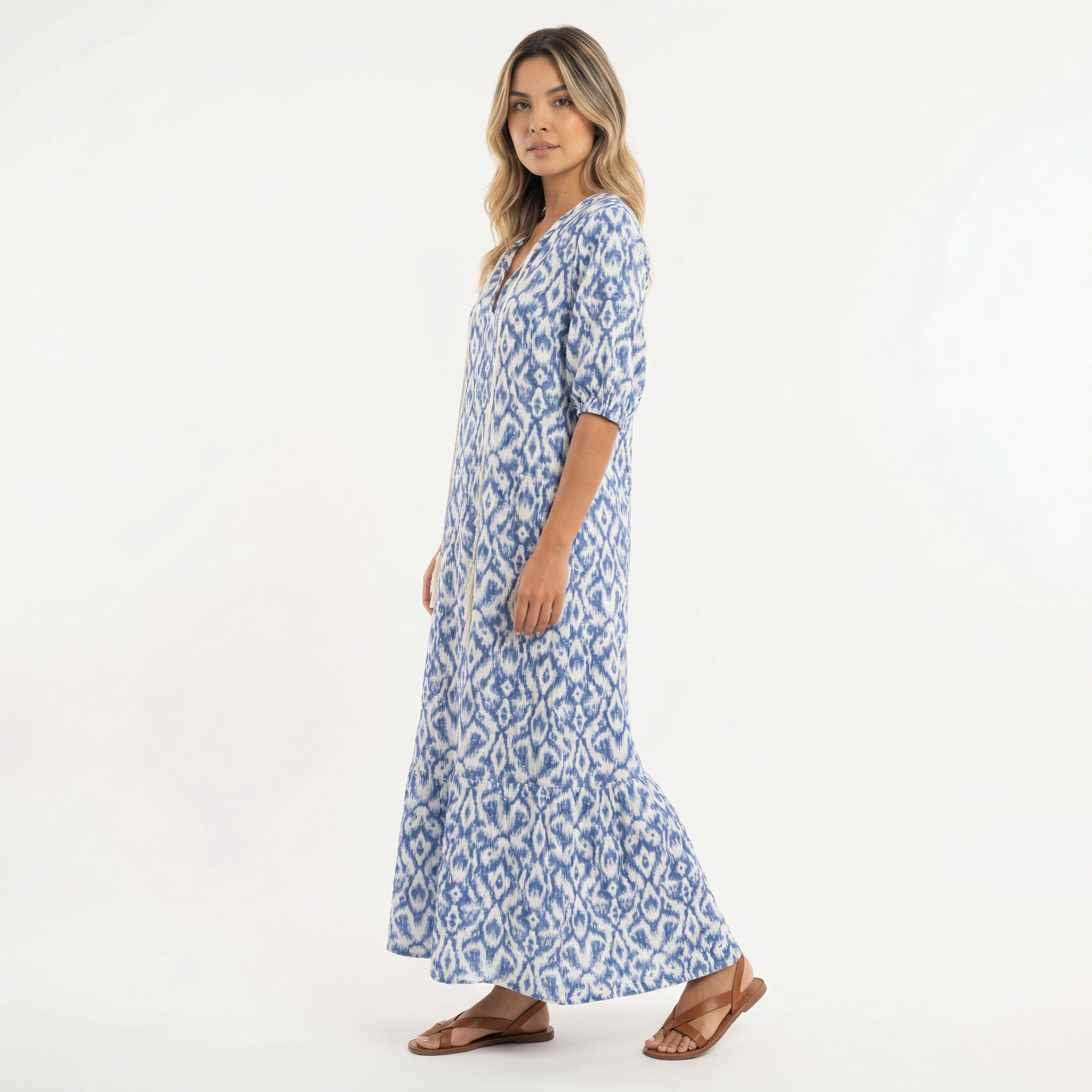 Pikk Boho Lilleline Kleit