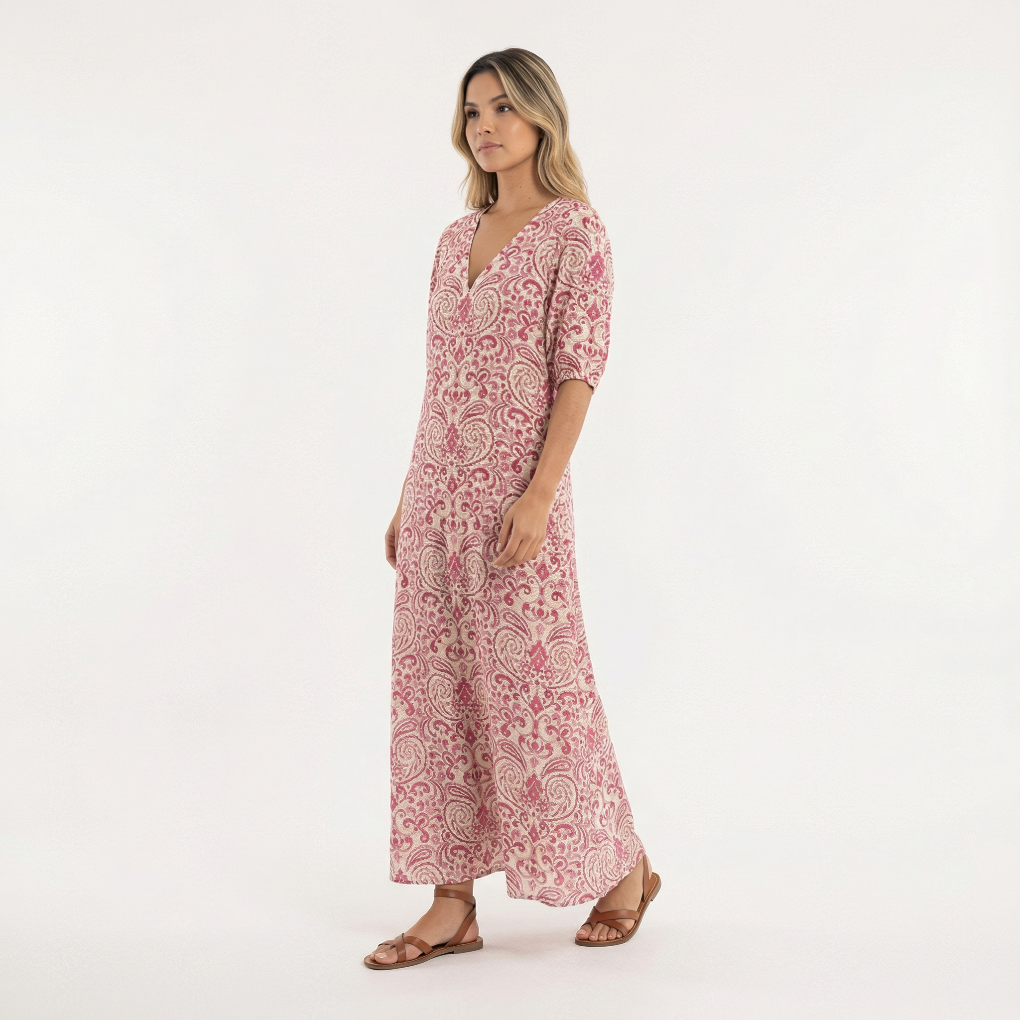 Pikk Boho Lilleline Kleit