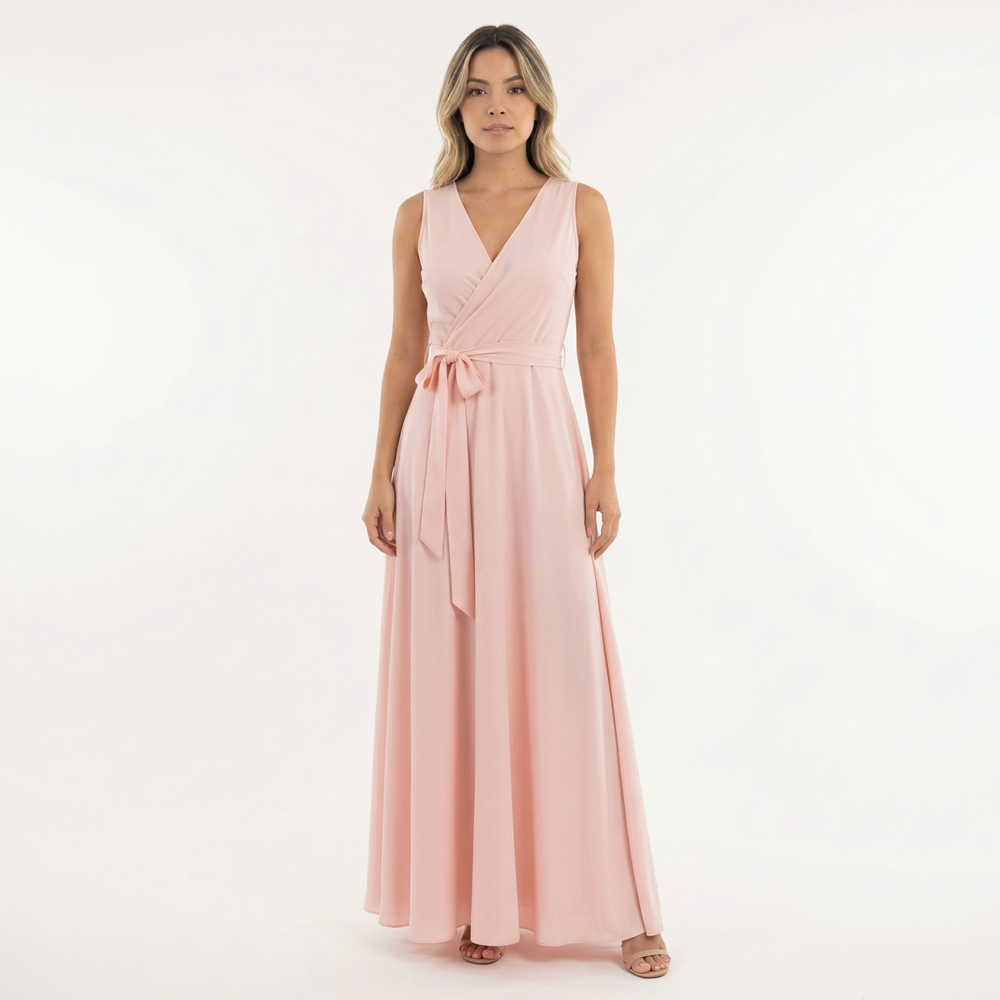 Elegantne Pikk Kleit V-kujuline Kaelus