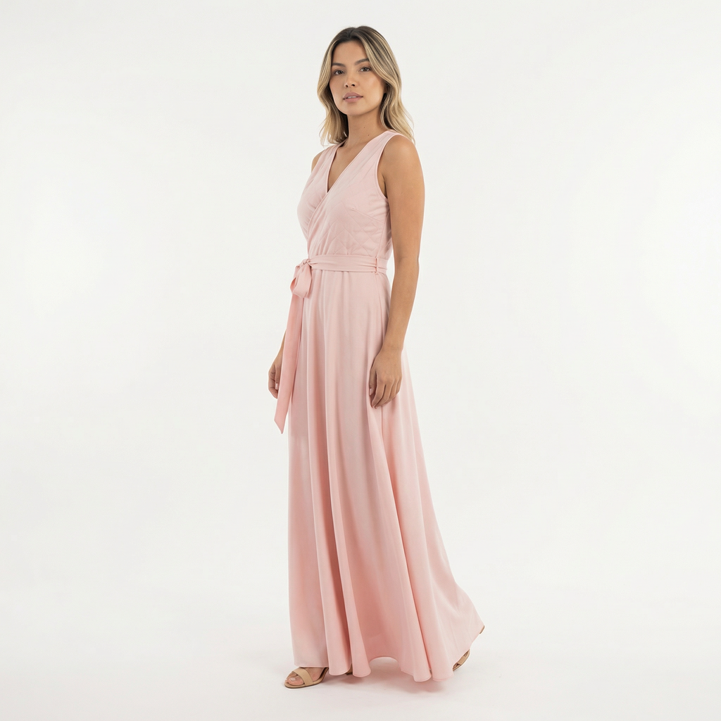 Elegantne Pikk Kleit V-kujuline Kaelus