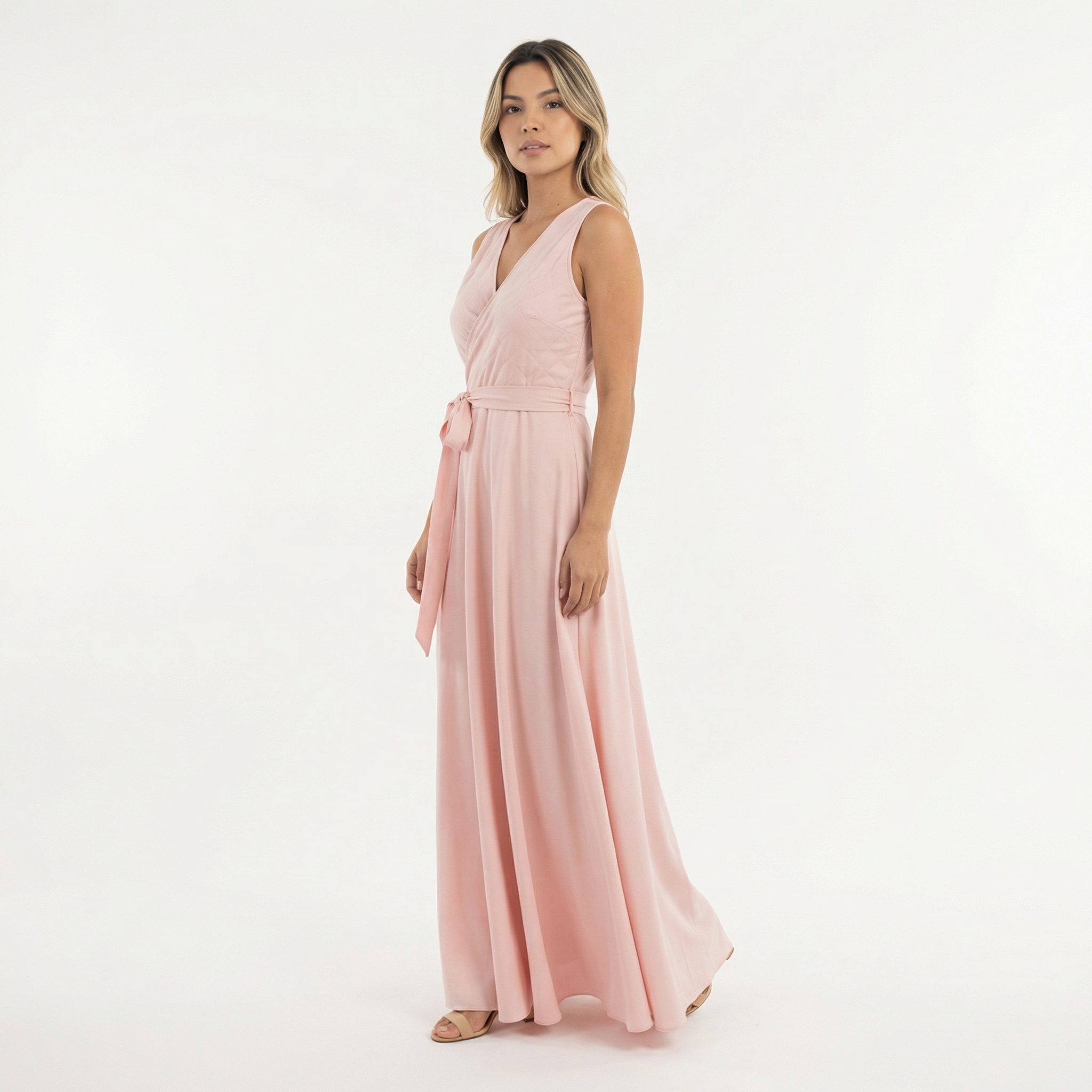 Elegantne Pikk Kleit V-kujuline Kaelus