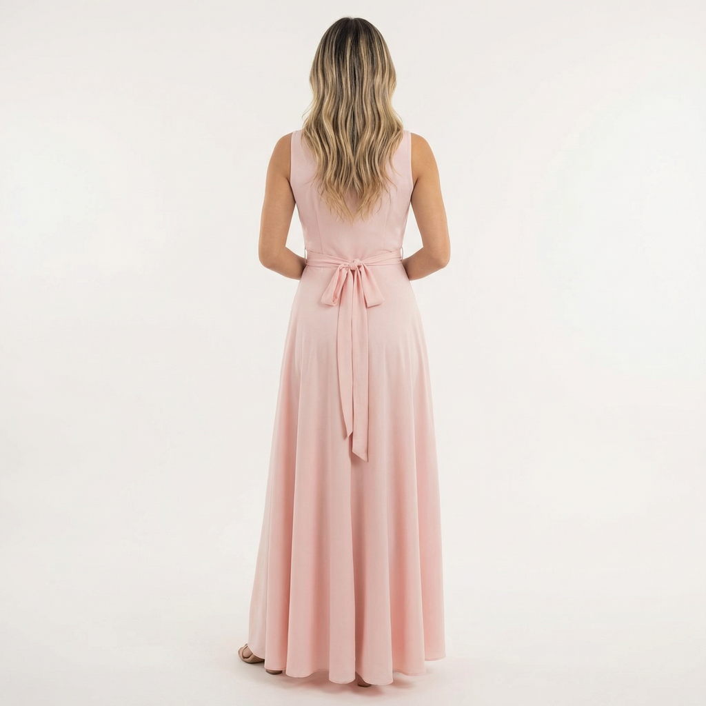 Elegantne Pikk Kleit V-kujuline Kaelus
