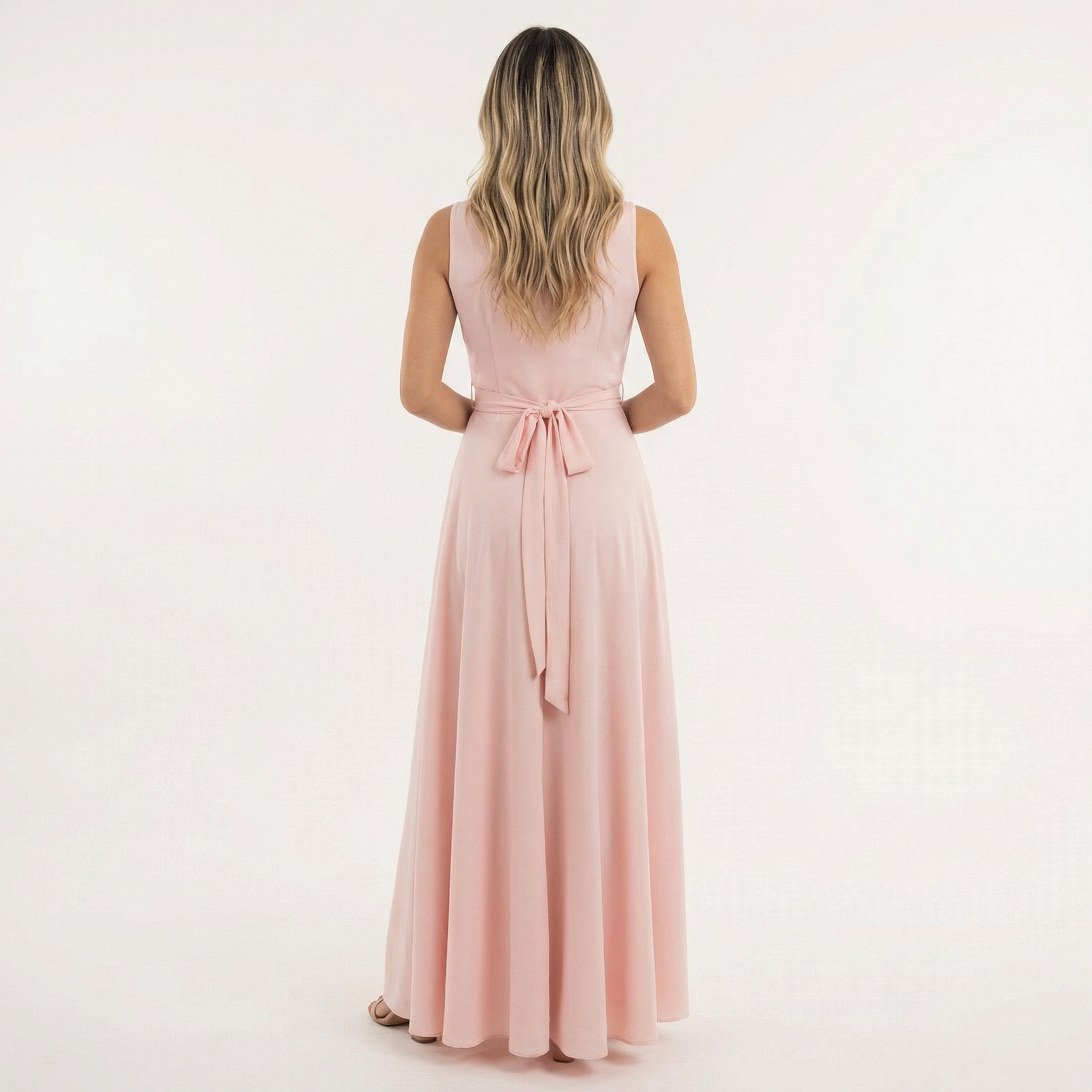 Elegantne Pikk Kleit V-kujuline Kaelus