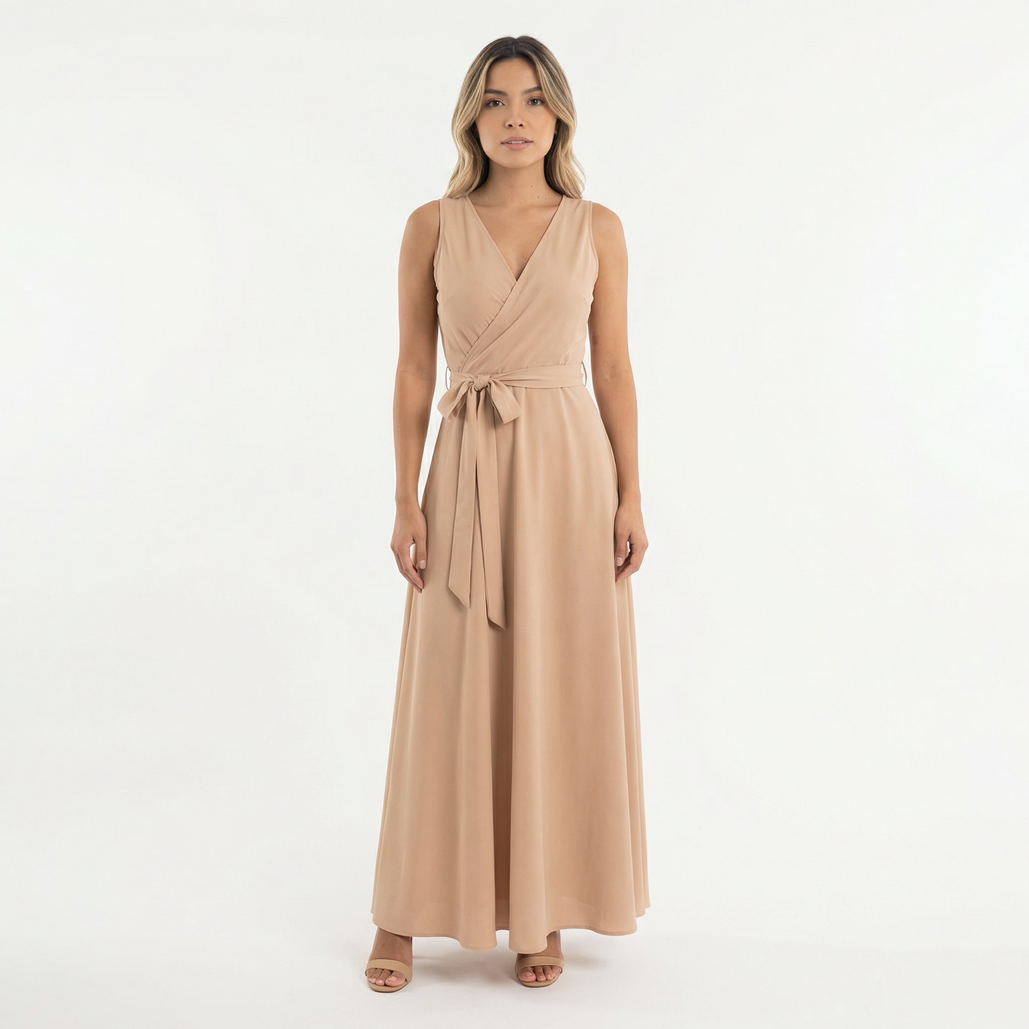 Elegantne Pikk Kleit V-kujuline Kaelus