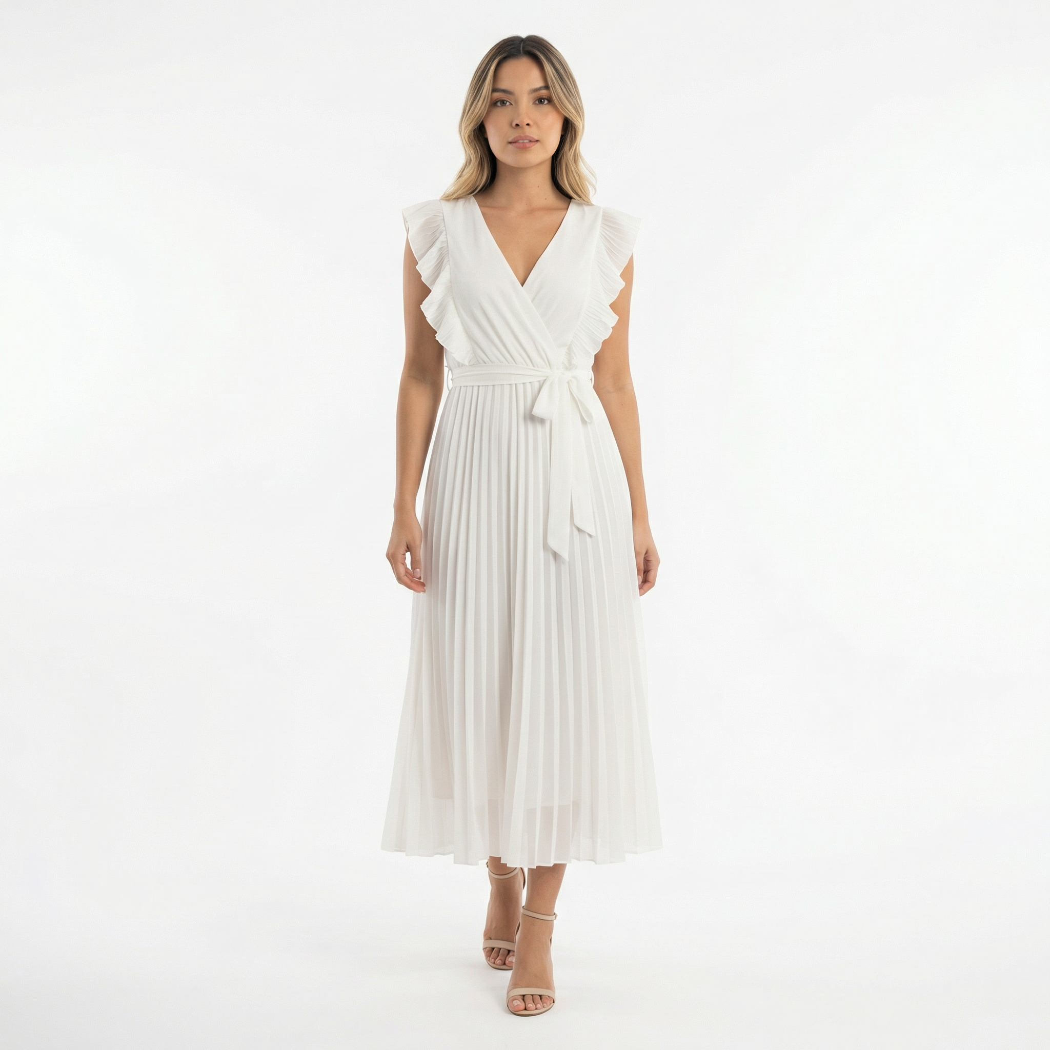 Elegantne Midi Rüü Volangidega