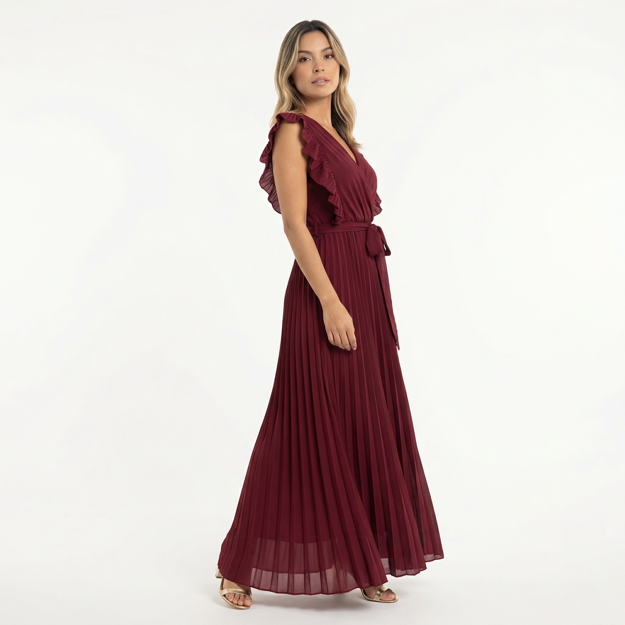 Elegantne Midi Rüü Volangidega
