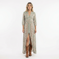 Boho Pikk Kleit V-kaelus