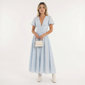 Kerge Sinine Midi Kleid