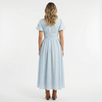 Kerge Sinine Midi Kleid