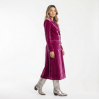 Sametist Maxi Blazer Kleid