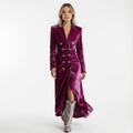 Sametist Maxi Blazer Kleid