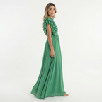 Elegantne pikk kleit volangidega