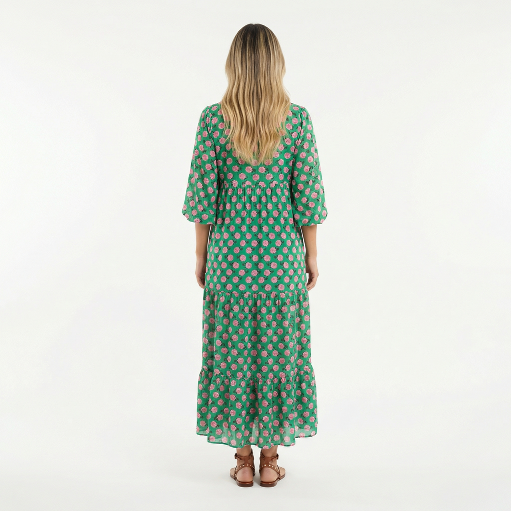 Boho Pikad Prinditud Kleit