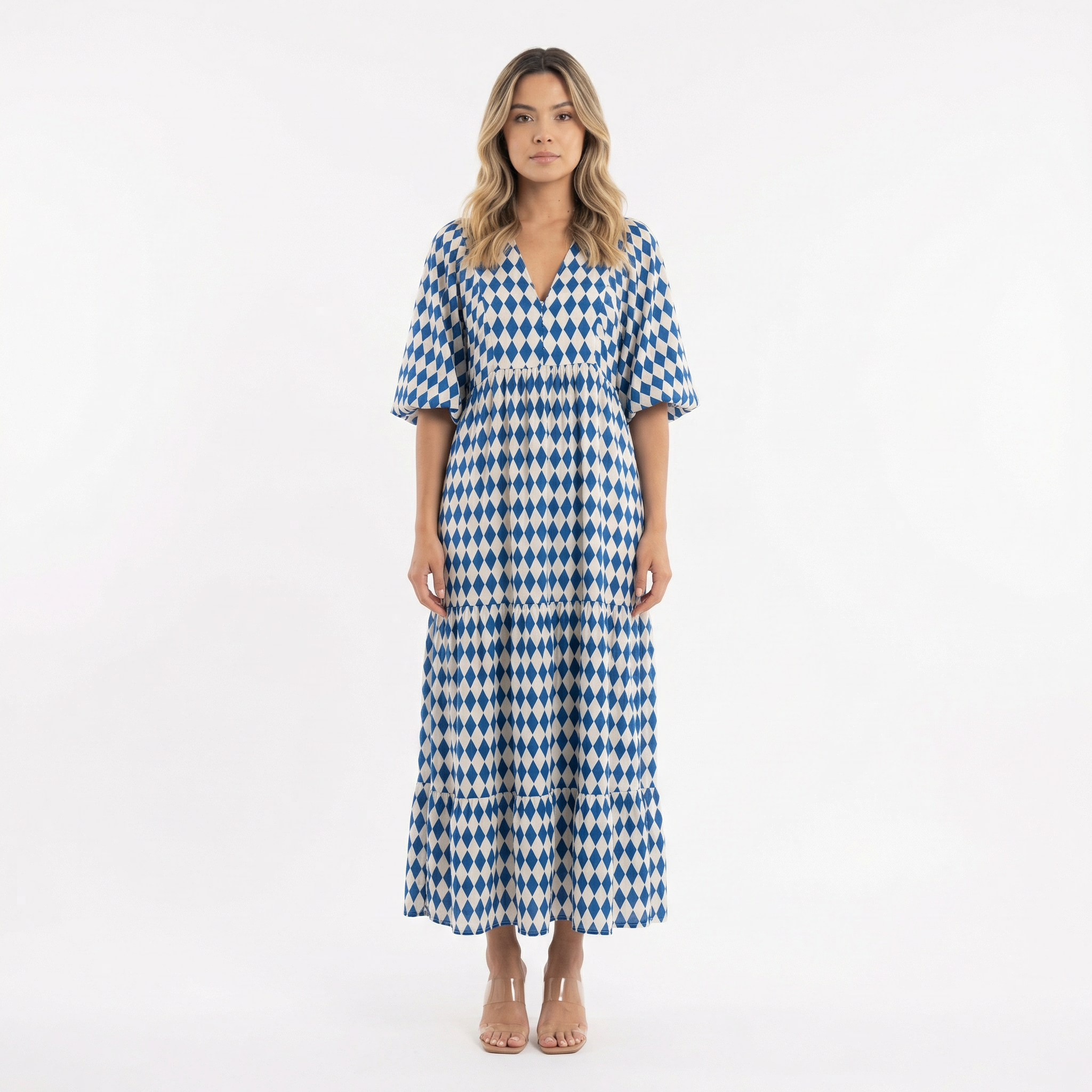 Boho Pikad Prinditud Kleit
