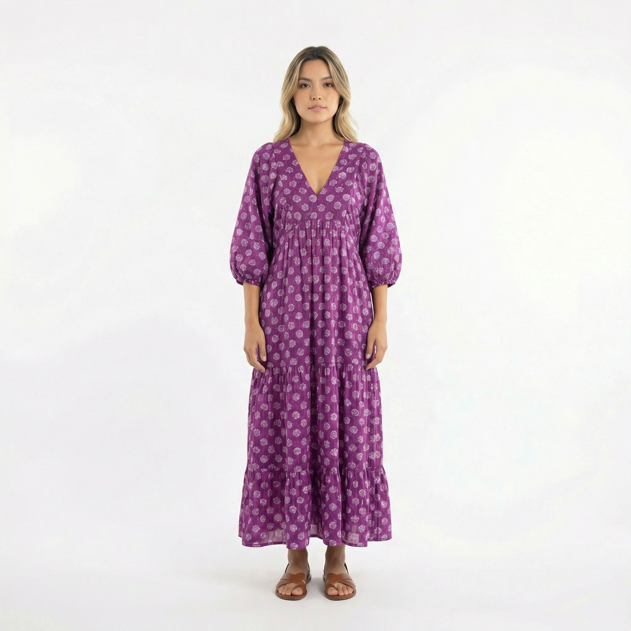 Boho Pikad Prinditud Kleit