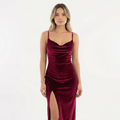 Maxi Sametpidu Kleid