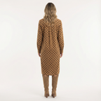 Naiste Midi Camisero Kleit