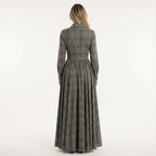 Elegantne Naiste Pikk Ruuduline Kleid