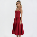 Elegantne Midi Korsett Kleidid Naistele